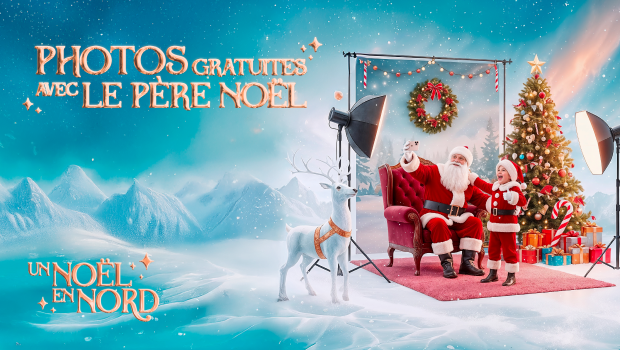 Venez à la rencontre du Père Noël et repartez avec votre photo gratuite !